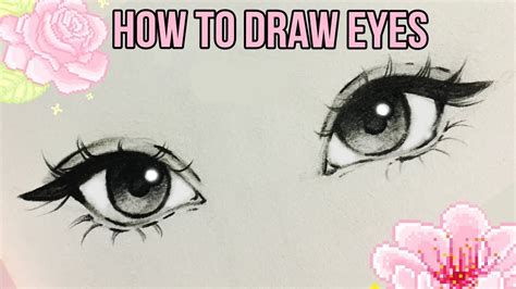 drawings of pretty eyes|easy cute eyes to draw.